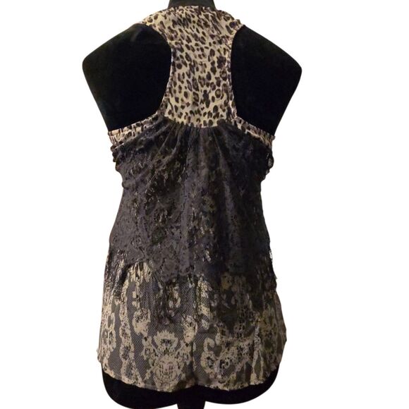 VTG Daytrip S Baby Doll Top Cheetah Animal Fairy Grunge Witchy 90's Y2K - Picture 2 of 10